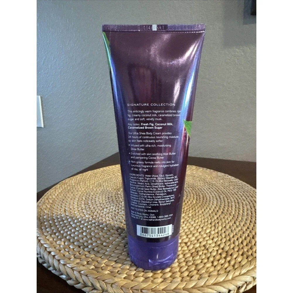 Bath & Body Works BROWN SUGAR & FIG 8oz Ultra Shea Body Cream Lotion Disc.